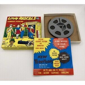 Little Rascals Canned Fishing‎ 8MM Home Movie #514 Preview Attractions Ken Films